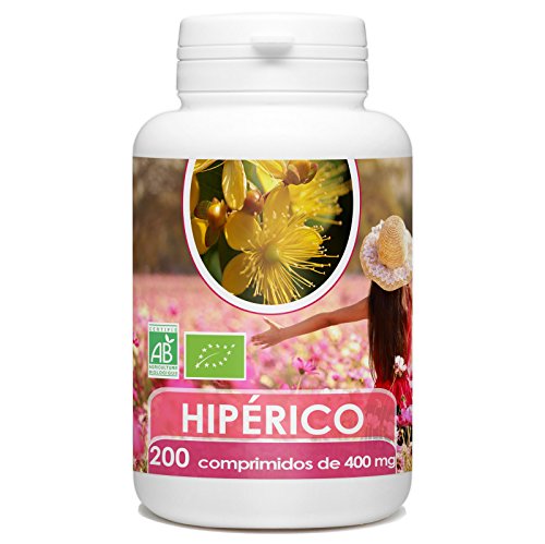 Hipérico (Hierba de San Juan) Organico 400 mg - 200 comprimidos Hipérico (Hierba de San Juan) Organico 400 mg - 200 comprimidos