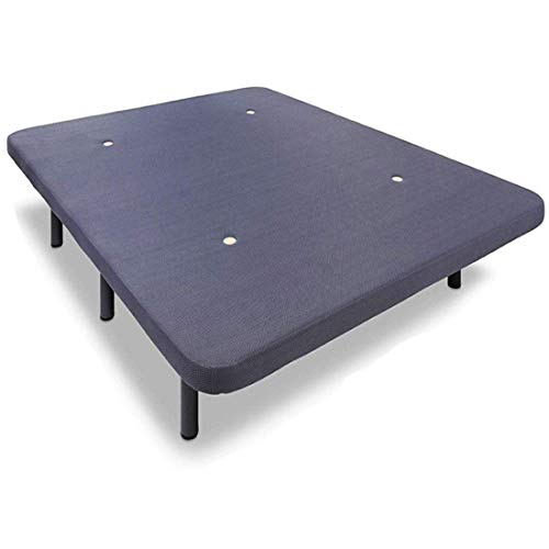 HOGAR24 Base Tapizada con 5 Barras Transversales y Tejido 3D Color Gris + 7 Patas de Metal 26cm, 150x200cm HOGAR24 Base Tapizada con 5 Barras Transversales y Tejido 3D Color Gris + 7 Patas de Metal 26cm, 150x200cm
