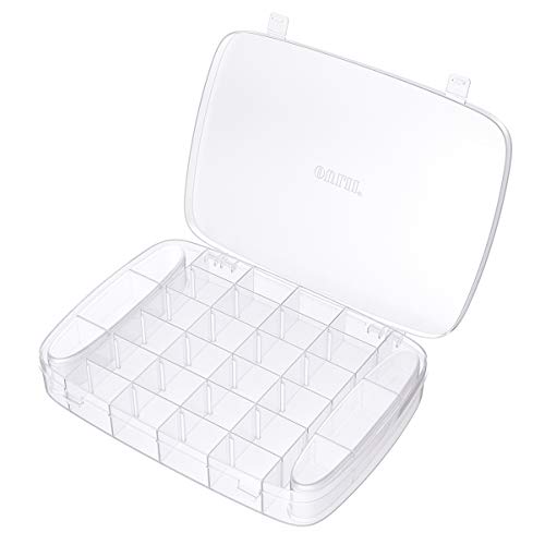 Holibanna 1 Uds Caja de Almacenamiento de Plástico Organizador de 30 Compartimentos Joyero Transparente con Divisores Ajustables Almacenamiento de Cuentas Holibanna 1 Uds Caja de Almacenamiento de Plástico Organizador de 30 Compartimentos Joyero Transparente con Divisores Ajustables Almacenamiento de Cuentas