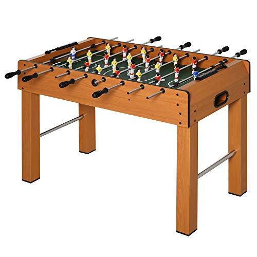 HOMCOM Mesa de Futbolín para Casa o Salas de Juego Fácil de Montar con 8 Barras y 2 Pelotas 122x61x80,7cm HOMCOM Mesa de Futbolín para Casa o Salas de Juego Fácil de Montar con 8 Barras y 2 Pelotas 122x61x80,7cm