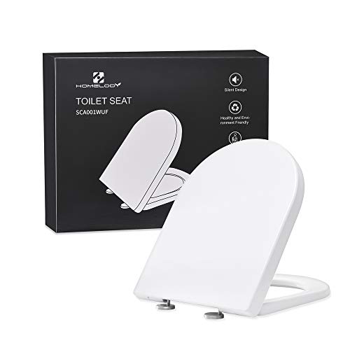 Homelody Tapa y AsientoTapadera WC Universal en Forma de U Cierre Suave Descenso Silencioso Tapa Robusto Sencillo de Instalar Taza de vater Taza para Inodoro Homelody Tapa y AsientoTapadera WC Universal en Forma de U Cierre Suave Descenso Silencioso Tapa Robusto Sencillo de Instalar Taza de vater Taza para Inodoro