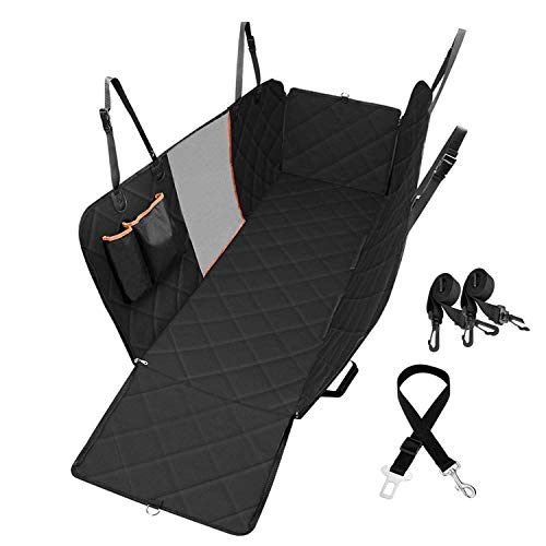 HoneyGuaridan Cubre Asientos de Coche para Perros, Funda para Mascotas, Estilo Hamaca– Resistente al Agua y Hamaca Convertible con Solapas Laterales Extras, Funda de Asiento Trasero Antideslizante HoneyGuaridan Cubre Asientos de Coche para Perros, Funda para Mascotas, Estilo Hamaca– Resistente al Agua y Hamaca Convertible con Solapas Laterales Extras, Funda de Asiento Trasero Antideslizante