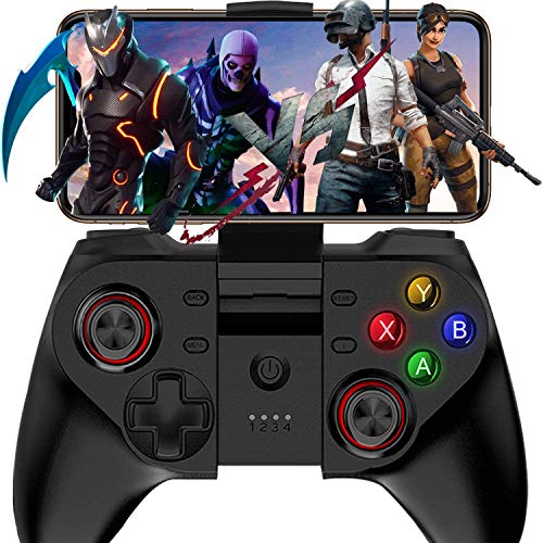 HQYXGS Controlador De Juego Móvil Gamepad Bluetooth Inalámbrico, Mapeo De Botones Inalámbricos Joystick, Muy Adecuado para Varios Juegos, Soporte Android, iOS HQYXGS Controlador De Juego Móvil Gamepad Bluetooth Inalámbrico, Mapeo De Botones Inalámbricos Joystick, Muy Adecuado para Varios Juegos, Soporte Android, iOS