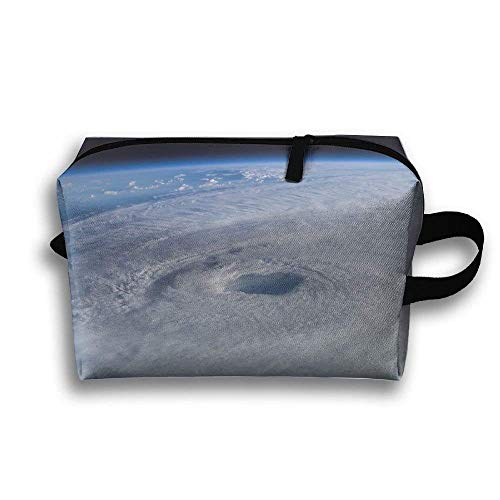 Hurricane Isabel de ISS Bolsa de maquillaje portátil de viaje, Bolsa de almacenamiento Bolsa de cosméticos portátil cuadrada de viaje para damas Hurricane Isabel de ISS Bolsa de maquillaje portátil de viaje, Bolsa de almacenamiento Bolsa de cosméticos portátil cuadrada de viaje para damas