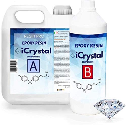 I-CRYSTAL RESINA EPOXI TRANSPARENTE 3,2 Kg. Para Manualidades. Obras de Arte, Madera, Mesa I-CRYSTAL RESINA EPOXI TRANSPARENTE 3,2 Kg. Para Manualidades. Obras de Arte, Madera, Mesa