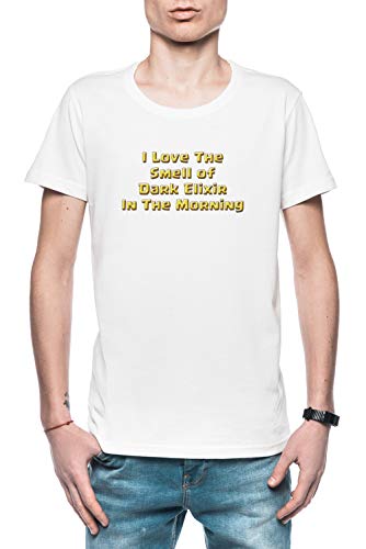I Love The Smell of Dark Elixir Hombre Camiseta Blanco Tamaño L - Men's T-Shirt White