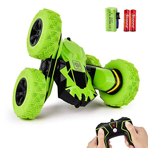 IDEAPARK Coche Teledirigido, 4WD Coche de Control Remoto 2.4 GHz RC Coche Acrobacia Rotación Volteo De 360 ° 6 A 12 Años para Niños Regalos IDEAPARK Coche Teledirigido, 4WD Coche de Control Remoto 2.4 GHz RC Coche Acrobacia Rotación Volteo De 360 ° 6 A 12 Años para Niños Regalos
