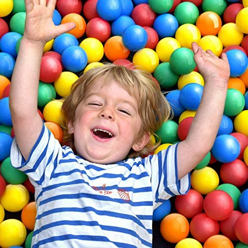 Infantastic Pelotas para niños, Piscina de Bolas Multicolores, 5 Colores, diámetro Aprox. 5,5 cm  (100 Bolas)