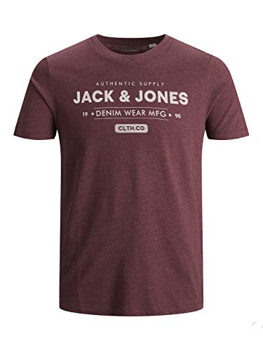 Jack & Jones JJEJEANS tee SS Crew Neck Noos 20/21 Camiseta, Port Royale, XL para Hombre