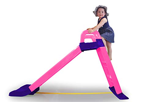 Jamara- Tobogán Funny Slide Rosa – de plástico Resistente, caño Antideslizante para aterrizajes Suaves, peldaños Anchos y Asas de Seguridad, Cuerda de estabilización, Color (460503) Jamara- Tobogán Funny Slide Rosa – de plástico Resistente, caño Antideslizante para aterrizajes Suaves, peldaños Anchos y Asas de Seguridad, Cuerda de estabilización, Color (460503)