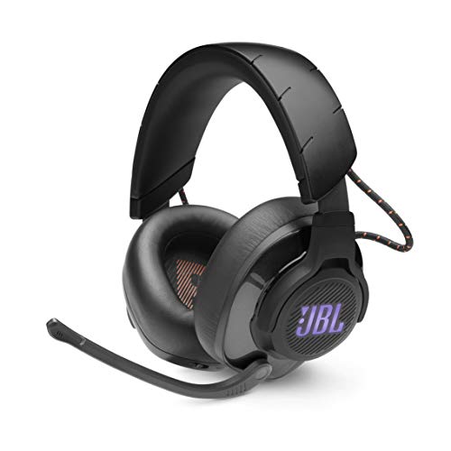 JBL Quantum 600 Auriculares inalámbricos para gamers con un diseño llamativo, tecnología de virtualización surround y reproducción DTS, color negro JBL Quantum 600 Auriculares inalámbricos para gamers con un diseño llamativo, tecnología de virtualización surround y reproducción DTS, color negro