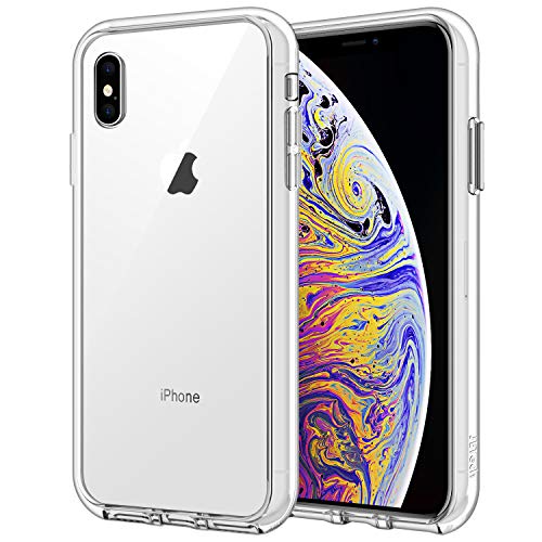 JETech Funda iPhone XS MAX 6,5", Carcasa Absorción de Impacto, Transparente