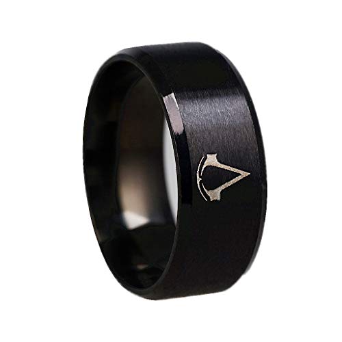 JINGJING Assassin'S Creed Anillo de Acero de Titanio Acero Inoxidable Juego Online Equipos periféricos Anillo Joyeria Accesorios,Black,No.11 JINGJING Assassin'S Creed Anillo de Acero de Titanio Acero Inoxidable Juego Online Equipos periféricos Anillo Joyeria Accesorios,Black,No.11