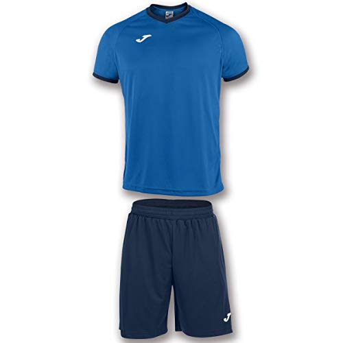 Joma Academy Set Equipacion M/Corta, Hombre, Royal/Marino, L