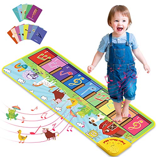 Joyjoz Alfombra de Piano con 25 Sonidos, Alfombra Musical de Teclado para Bebé, Alfombra Piano de Animales para Niños Niñas de 1 a 5 Años (100*36cm) Joyjoz Alfombra de Piano con 25 Sonidos, Alfombra Musical de Teclado para Bebé, Alfombra Piano de Animales para Niños Niñas de 1 a 5 Años (100*36cm)