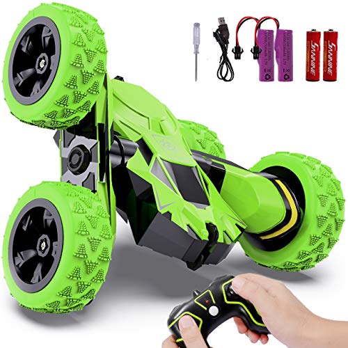 joylink Coche Teledirigido, 2.4 GHz Coche de Control Remoto 4WD Stunt RC Coche Acrobacia Rotación Volteo de 360 ° Radiocontrol Electric Juguetes para Niños joylink Coche Teledirigido, 2.4 GHz Coche de Control Remoto 4WD Stunt RC Coche Acrobacia Rotación Volteo de 360 ° Radiocontrol Electric Juguetes para Niños
