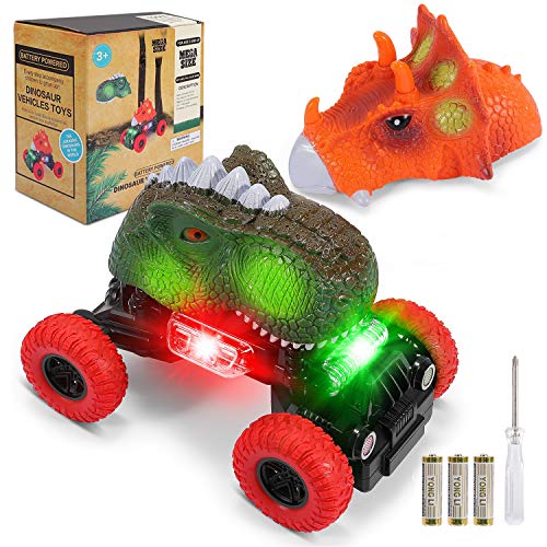 joylink Dinosaurio Coche, Juguetes de Dinosaurios Coche con Luces LED y Sonido Realista Dinosaurio Juguete Coche Regalos de Cumpleaños para Niños Juguetes para Niñas de 3-8 Años (Grande) joylink Dinosaurio Coche, Juguetes de Dinosaurios Coche con Luces LED y Sonido Realista Dinosaurio Juguete Coche Regalos de Cumpleaños para Niños Juguetes para Niñas de 3-8 Años (Grande)