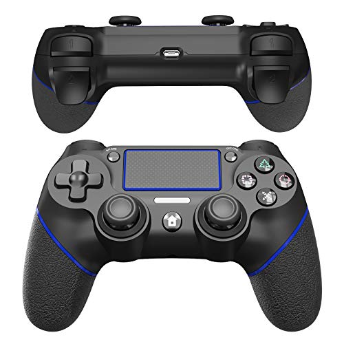 JOYSKY Mando Inalámbrico para Playstation 4,Controlador De Juegos Inalámbrico con Control De Vibración Dual del Motor De Doble Palanca para PS4 (Azul)