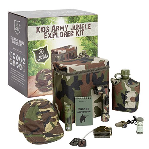 Juego de Explorador de la Jungla de Camuflaje Militar para Niños