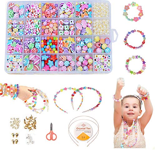 Juguete de Cuentas de Niños DIY, Cuentas Coloridas para Hacer Joyas para Niños Pulseras de Bricolaje Cuentas de Collares Juguete de Cuentas de Niños DIY, Cuentas Coloridas para Hacer Joyas para Niños Pulseras de Bricolaje Cuentas de Collares