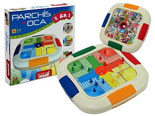 JUINSA- Parchís y oca automático, 30 x 30 cm (9624) JUINSA- Parchís y oca automático, 30 x 30 cm (9624)