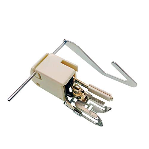 JZK Prensatela de doble arrastre con guia para máquinas de coser domésticas de bajo vástago para patchwork y acolchar, accesorio para Singer Brother Janome Elna Toyota JZK Prensatela de doble arrastre con guia para máquinas de coser domésticas de bajo vástago para patchwork y acolchar, accesorio para Singer Brother Janome Elna Toyota