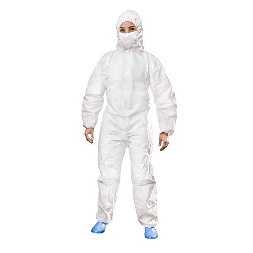 KALLPA Monos de protección reutilizables - Polipropileno, plastificado, Buzo de Trabajo Tipo I - Protege de líquidos y bacterias, impermeable, antiestático, no alérgeno y gran transpirabilidad (L) KALLPA Monos de protección reutilizables - Polipropileno, plastificado, Buzo de Trabajo Tipo I - Protege de líquidos y bacterias, impermeable, antiestático, no alérgeno y gran transpirabilidad (L)