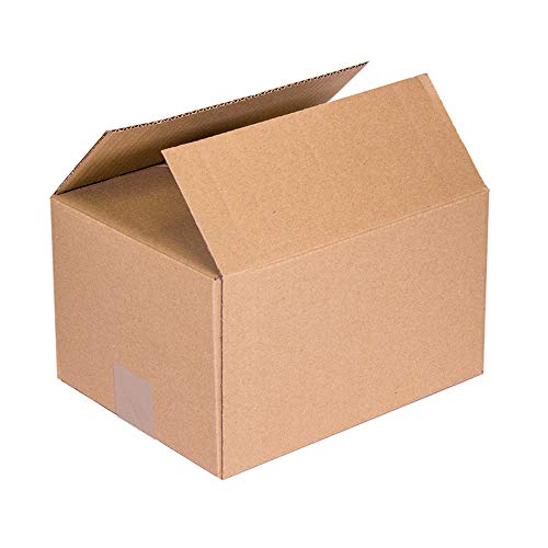 KARTOX | Cajas de Cartón | Canal Simple Reforzado | Caja almacenaje | Dimesiones: 40 x 30 x 20 | Caja con solapa | 20 Unidades