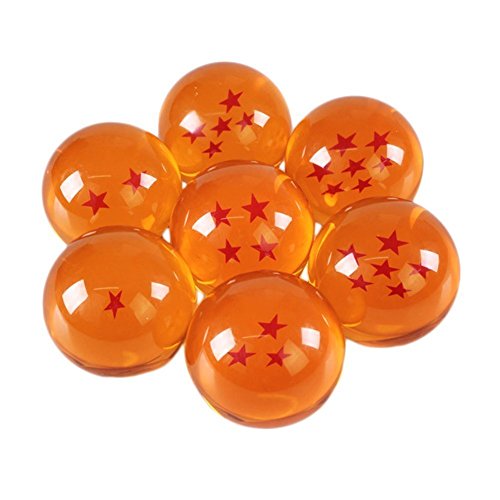 Katara Ball Z Con Caja Juego De 7 Bolas De Dragón Son Goku Con Estrellas Correspondientes, Cosplay, color naranja, 4 cm (1737) Katara Ball Z Con Caja Juego De 7 Bolas De Dragón Son Goku Con Estrellas Correspondientes, Cosplay, color naranja, 4 cm (1737)