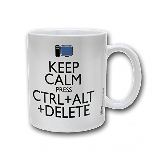 Keep Calm Pyramid International - Taza (cerámica), diseño con Texto Press Ctrl + Alt + Delete Keep Calm Pyramid International - Taza (cerámica), diseño con Texto Press Ctrl + Alt + Delete
