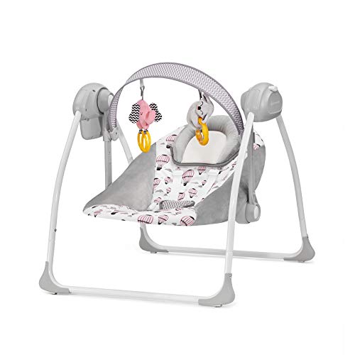 Kinderkraft Hamaca Bebé FLO, Columpio, Balancín, 3 Velocidades, 8 Melodías, Rosa Kinderkraft Hamaca Bebé FLO, Columpio, Balancín, 3 Velocidades, 8 Melodías, Rosa