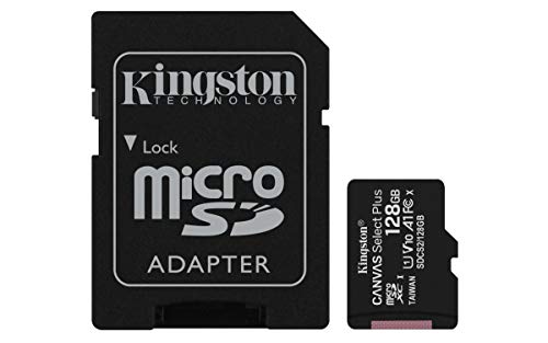 Kingston Canvas Select Plus Tarjeta microSD, SDCS2/128GB Class 10 con Adaptador SD Kingston Canvas Select Plus Tarjeta microSD, SDCS2/128GB Class 10 con Adaptador SD
