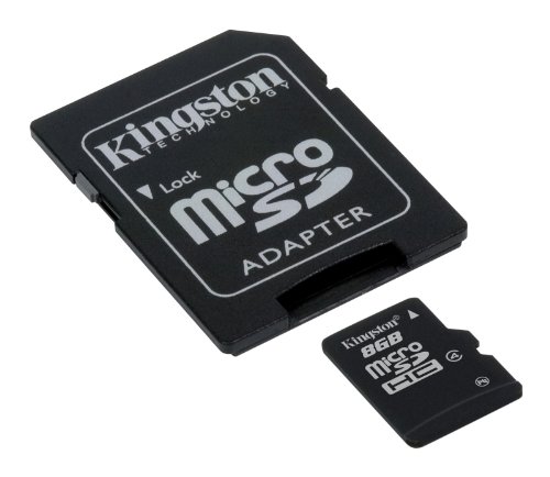 Kingston SDC4/8GB, Tarjeta micro SDHC de 8 GB, Negro