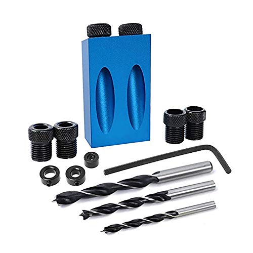 Kit de Plantilla de Agujero de Bolsillo,14 Piezas Guía De Carpintería De 15 Grados,Guía de Agujeros Oblicuos,6/8/10mm Localizador De Madera,Orificio Oblicuo De Posicionador,para Carpintería Kit de Plantilla de Agujero de Bolsillo,14 Piezas Guía De Carpintería De 15 Grados,Guía de Agujeros Oblicuos,6/8/10mm Localizador De Madera,Orificio Oblicuo De Posicionador,para Carpintería