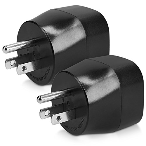 kwmobile 2X Adaptador de Viaje para EEUU Tipo B - Adaptadores de Enchufe schuko - Conector para enchufes USA Japón Tailandia - Travel Adapter Negro kwmobile 2X Adaptador de Viaje para EEUU Tipo B - Adaptadores de Enchufe schuko - Conector para enchufes USA Japón Tailandia - Travel Adapter Negro