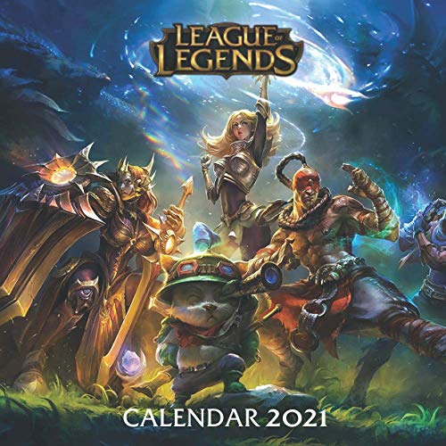 League of Legends Calendar 2021: League of Legends wall calendar 2021 with 16 Months & Posts