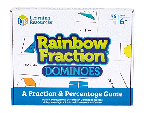 Learning Resources- Fichas de Dominó con Fracciones Rainbow Fraction, Color, Talla Única (LSP2503-UK) Learning Resources- Fichas de Dominó con Fracciones Rainbow Fraction, Color, Talla Única (LSP2503-UK)