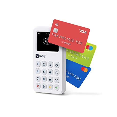 Lector para cobros con tarjeta con wifi y 3G de SumUp: Acepte tarjetas con chip y PIN, pagos contactless, Google Pay y Apple Pay; todo con un dispositivo independiente Lector para cobros con tarjeta con wifi y 3G de SumUp: Acepte tarjetas con chip y PIN, pagos contactless, Google Pay y Apple Pay; todo con un dispositivo independiente