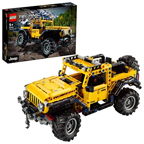 LEGO 42122 Technic Jeep Wrangler, Coche 4x4 de Juguete, Vehículo Off Roader SUV, Maqueta Set de Construcción LEGO 42122 Technic Jeep Wrangler, Coche 4x4 de Juguete, Vehículo Off Roader SUV, Maqueta Set de Construcción
