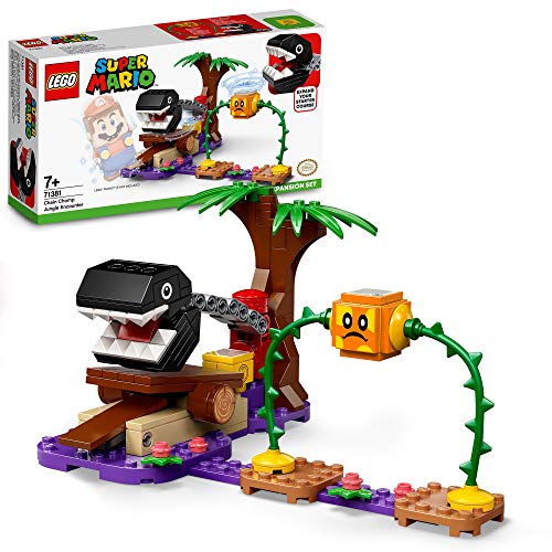 LEGO 71381 Super Mario Set de Expansión: Batalla en la Jungla contra el Chomp Cadenas, Kit de Construcción con Figura de Bramball LEGO 71381 Super Mario Set de Expansión: Batalla en la Jungla contra el Chomp Cadenas, Kit de Construcción con Figura de Bramball