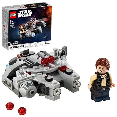 LEGO 75295 Star Wars Microfighter: Halcón Milenario, Juguete con Figura de Han Solo para Niños y Niñas a Partir de 6 Años