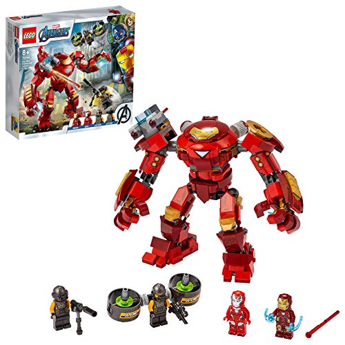 LEGO 76164 Marvel Los Vengadores Hulkbuster de Iron Man vs. Agente de A.I.M., Figura de Acción