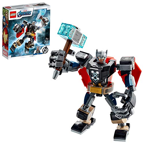 LEGO 76169 Super Heroes Marvel Vengadores Classic Armadura Robótica de Thor, Figura de Acción de Juguete para Niños a Partir de 7 Años LEGO 76169 Super Heroes Marvel Vengadores Classic Armadura Robótica de Thor, Figura de Acción de Juguete para Niños a Partir de 7 Años