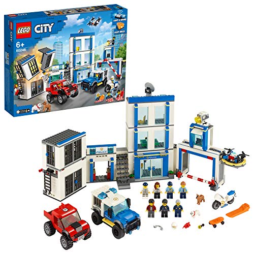 LEGO City Police - Comisaría de policía, juego de construcción, incluye celda de juguete, para niños y niñas a partir de 6 años (60246) , color/modelo surtido
