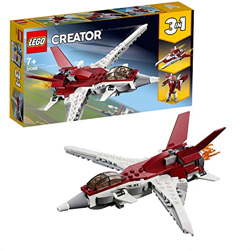 LEGO Creator - Reactor Futurista, Juguete 3 en 1 de Construcción de Avión y Naves Espaciales para Niños y Niñas a Partir de 7 Años con Diferentes Piezas (31086) , color/modelo surtido