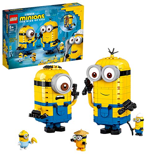 LEGO- Minions y su Guarida para Construir Juego de construcción, Multicolor (75551)