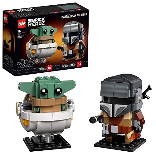 LEGO Star Wars BrickHeadz - El Mandaloriano y El Niño, Set de Construcción con los Personajes de Mandalorian, incluye a Baby yoda, Juguete del Universo Star Wars (75317)