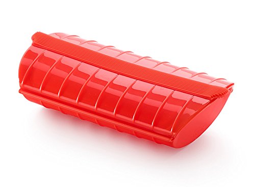 Lékué - Estuche de vapor, 1-2 personas, color rojo Lékué - Estuche de vapor, 1-2 personas, color rojo