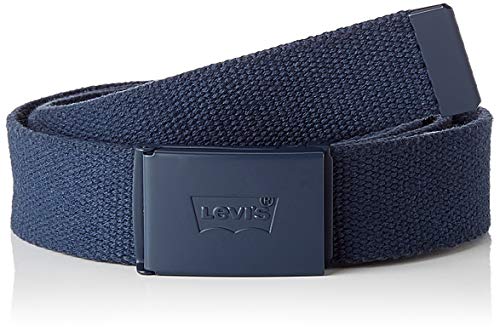 LEVIS FOOTWEAR AND ACCESSORIES Tonal Web Belt cinturón, navy, ADJ110 Unisex Adulto LEVIS FOOTWEAR AND ACCESSORIES Tonal Web Belt cinturón, navy, ADJ110 Unisex Adulto