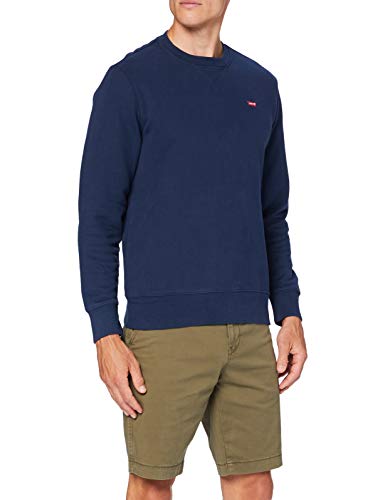 Levi's New Original Crew Sudadera, dress blues, L para Hombre